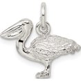thumbnail image 4 of Sterling Silver Pelican Charm (14 X 19) Made In United States qc885, 4 of 5