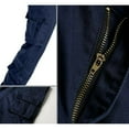 thumbnail image 3 of Juicy Trendz Men’s Cargo Pants with Multi Pockets, Cotton Work Trousers, Outdoor Casual Jogger Pants for Men Navy W30-L30, 3 of 6