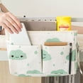thumbnail image 2 of 1Pc Bedside Hanging Organizer Storage Bag Multifunction Sundries Organizer Book Storage Pouch (Green), 2 of 6