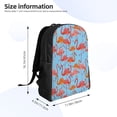 thumbnail image 4 of Honeii Flamingo Print Laptop Backpack for Work, College, Travel, Daily Backpacks for Men Women, Sport Rucksack,Computer Bag, 4 of 8
