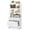 White, variant on Fnova 2-Drawer Vertical File Cabinet with 3-Tier Open Shelves, 61" Tall Locking Filing Cabinet Printer Stand for Home Office
