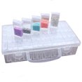 thumbnail image 2 of 64 Compartments Plastic Boxes, Diamond Embroidery Sorting Box In Stable Storage Box, Tool Box, Jewelry Organizer, Diamond Painting Box for Nails, Rhinestones, Pearls, Diy Craft, 2 of 7
