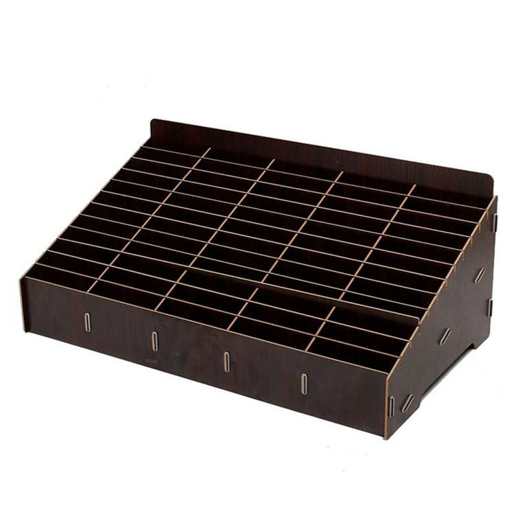 STOBOK 2pcs Storage Box Small Business Essentials Multi Grid Desk Gift Card  Display Small Business Freebies Wood Business Holder Office Display Stand