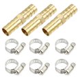 thumbnail image 1 of 1 Juego 10mm Cobre Manguera Lengüeta Montaje Conector con Abrazaderas, 1 of 1