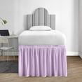 thumbnail image 2 of SGI Bedding Dorm Room Bed Skirt | Twin XL 36" Ruffled Microfiber Bed Skirt | Fade Resistant, Wrinkle Free, Anti-static, Decorative, Extra Storage Space, Clutter-Free | Lilac, 2 of 7
