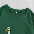 thumbnail image 4 of TANGNADE Women Outerwear Sweatshirt Goose Print Pattern Fashionable Casual Round Neck Sweater Loose Fitting Pullover for Women Goose Womens Sweater Green S, 4 of 8