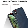 thumbnail image 6 of Allytech Wallet Case for iPhone XS/X - 2 Card Holder - Military Grade Drop Protection - Ultra Slim & Protective - Premium PU Leather Shockproof Phone Case for Women & Men - Blue, 6 of 7