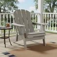 thumbnail image 5 of CZBZ Folding Adirondack Chair, Outdoor Folding Wooden Chairs with Pre-Assembled BackRest & Seat Board, 5 of 6