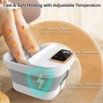 thumbnail image 3 of Collapsible Foot Spa Bath with Heat, Temperature Control, Massage Rollers, Bubble & Pedicure Kit, Portable Foot Massage for Relaxation, 3 of 13