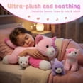 thumbnail image 5 of MaoGoLan 4 Piece Cats Stuffed Animals 13.8 inch Mom Plush Cat with 3 Kittens Stuffed in Zipper Pouch, 5 of 9