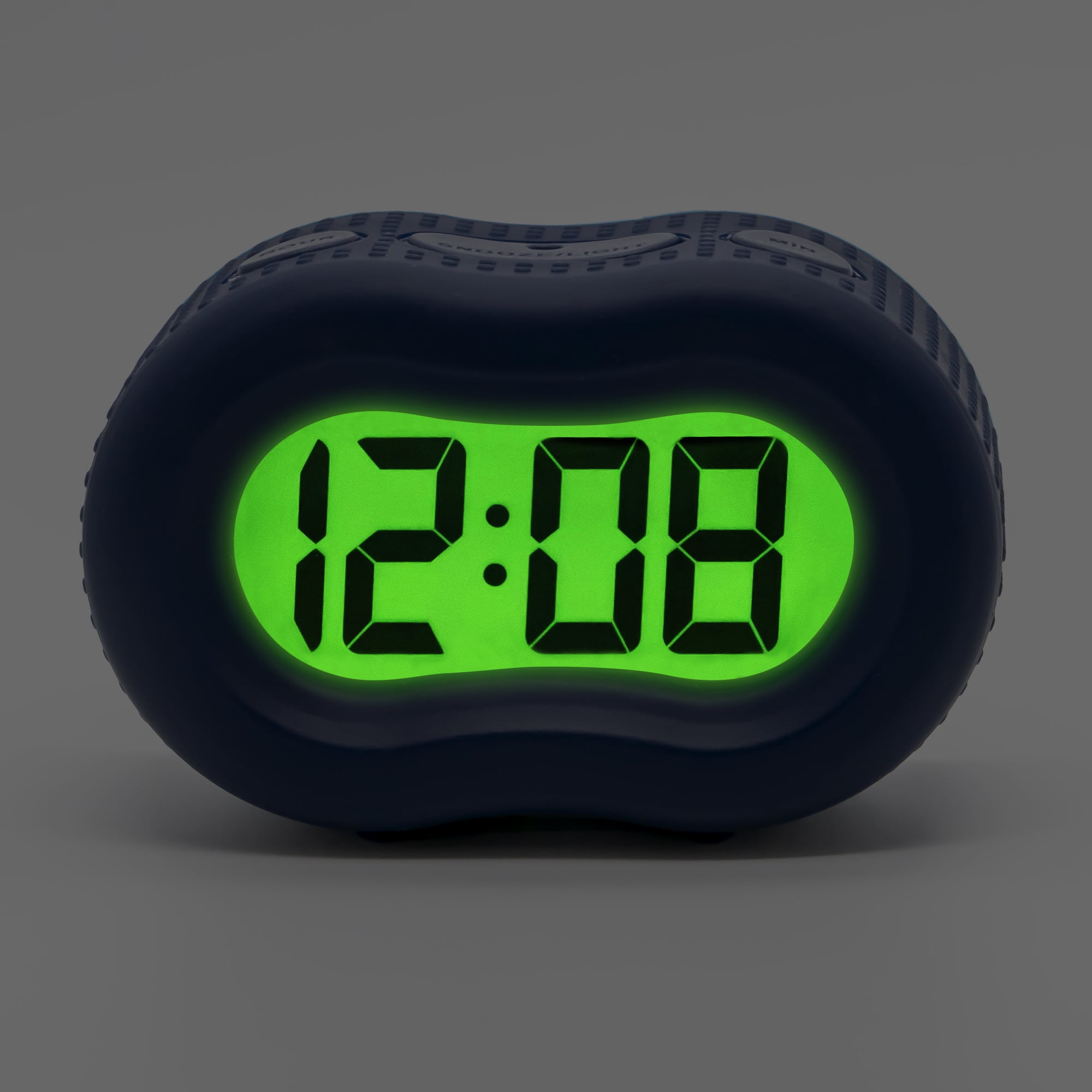 Timelink Rubber Smartlight Fashion Digital LCD Alarm Clock - Blue