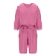 thumbnail image 4 of ICHUANYI Clearance Women's Summer Suit Fashion Solid Color Long Sleeve Trousers Casual Two-Piece Suit(Pink, S) ICHUANYI WER2023081007831, 4 of 6