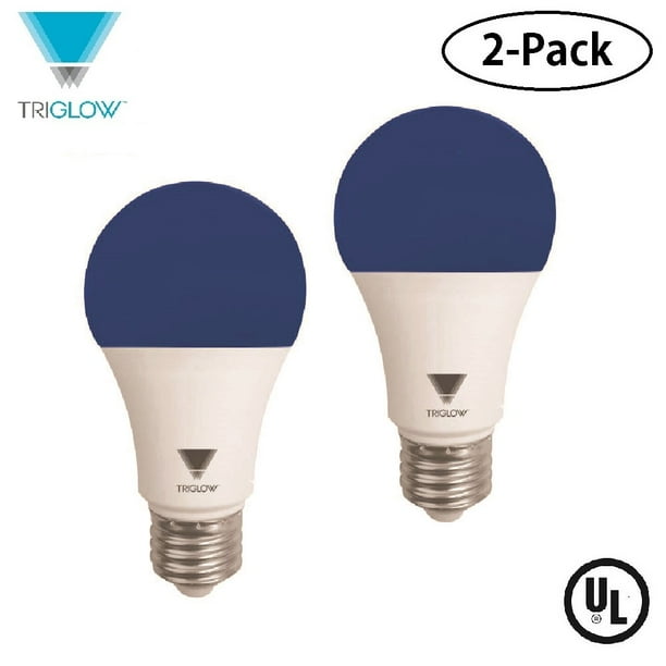 TriGlow T90952 LED A19 Light Bulb, 9W (40W Equivalent) Blue Light Bulb