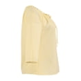 thumbnail image 4 of Blusa George para Mujer, Manga Ranglan con Plisado en Escote con Jareta Amarillo Talla CH, 4 of 4