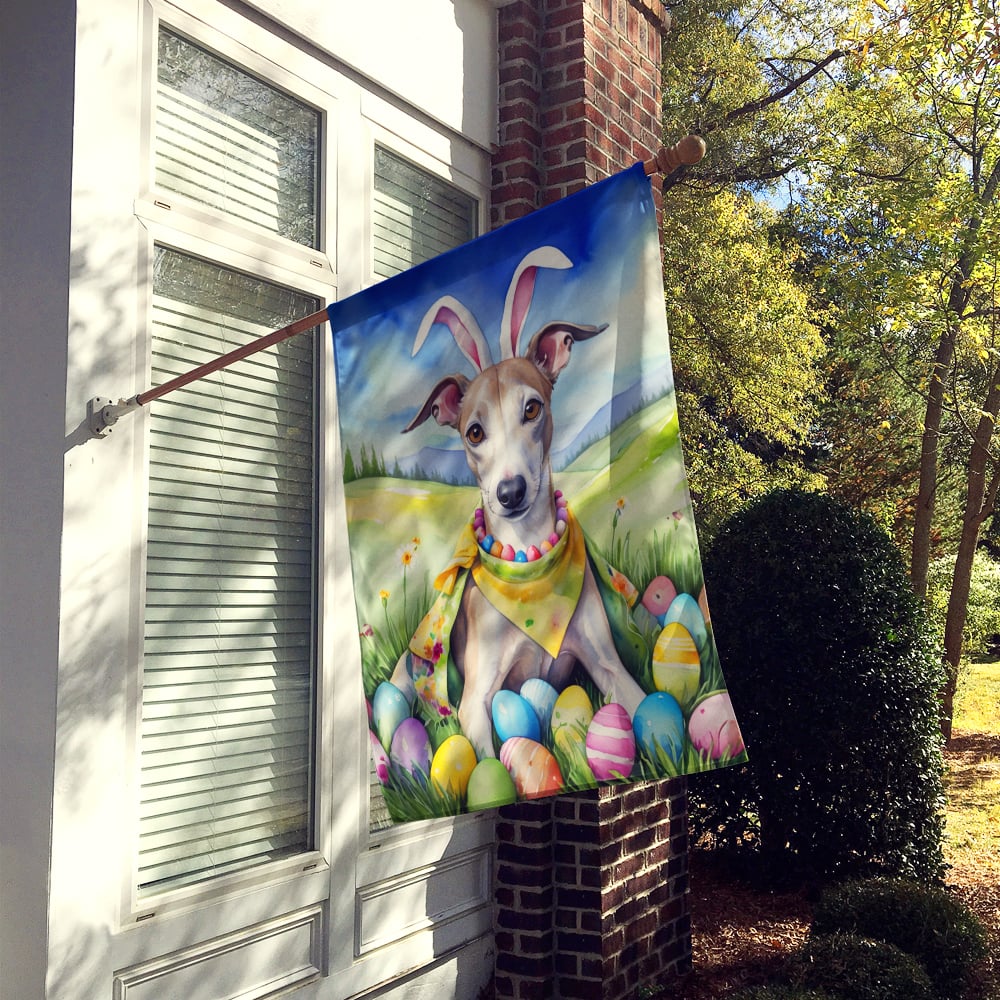 Whippet Easter Egg Hunt House Flag