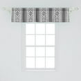thumbnail image 2 of Ambesonne Mexican Print Window Valance, Vertical Layout Art, 54" X 12", Charcoal Grey White, 2 of 3
