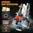 thumbnail image 3 of AUIMSOCO H11 LED Headlight Bulb Kit New Low Beam 6000K Super White 12,000LM Lights 2x Halogen Replacement Easy Install, 3 of 12
