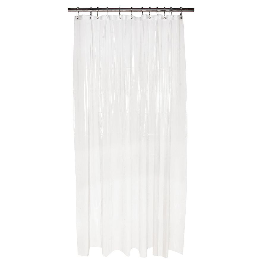 Washable Hotel Quality Extra Long Fabric Shower Curtain or Liner 72 x 92 inch 