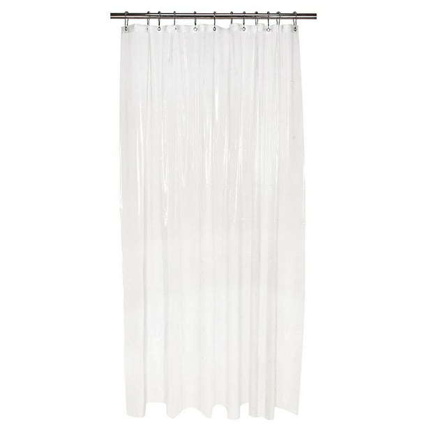 Lifetime Mildew Resistant Super Clear, Long Clear Shower Curtain Liner