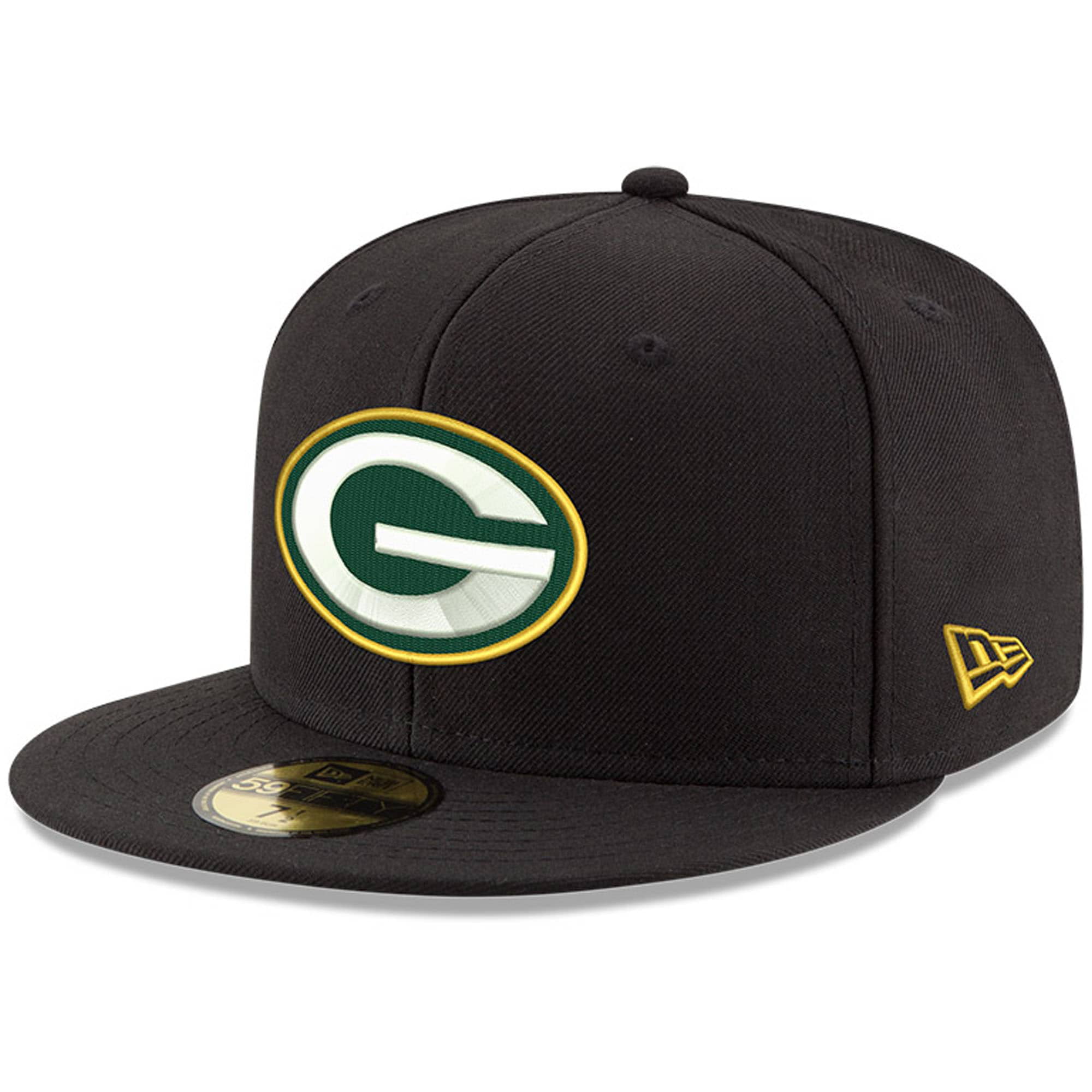 Green Bay Packers New Era Omaha 59FIFTY Hat Black