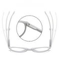 thumbnail image 4 of 3 Pairs of Women Spring Hinge Folding Reading Glasses HD Fashion Anti-Blue Light Presbyopia Glasses Square Plastic Foldable Readers with Case +2.50, 4 of 4