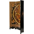 thumbnail image 3 of Oriental Furniture 6 ft. Tall Black Lacquer Room Divider - Dragon, 3 of 6