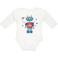 thumbnail image 3 of Inktastic Robot 1st Birthday Boys Long Sleeve Baby Bodysuit, 3 of 5