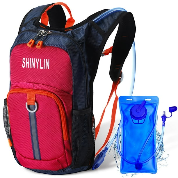 Mochila de Hidratación para Niños Shinylin con Bolsa de Agua de 1.5L Roja