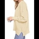 thumbnail image 2 of Suéteres de Murciélago Extragrandes para Mujer, Conjuntos de Otoño 2025, Suéteres de Cuello Redondo de Punto con Abertura Lateral, Tops de Moda. Albaricoque L, 2 of 7