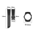 thumbnail image 3 of Pulsera deportiva de silicona de 40 mm con juego de fundas de correa duraderas para Smart, 3 of 6