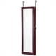 thumbnail image 4 of Costway Armario de Joyas Montado Pared Espejo Joyero Colgado Puerta con Luces LED Café, 4 of 10