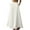 White, variant on Skirt for Women Clearance under $5.00 Summer Solid Color Zip-Front Pocket Casual Skirt Black M
