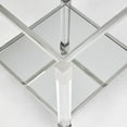 thumbnail image 3 of Home Gear Square Silver End Table with Acrylic Legs, 3 of 5