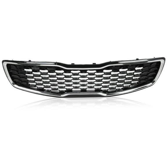 PIT66 Front Upper Bumper Grille Grill Fit For 2017-2018 Kia Forte5 Hatchback EX LX