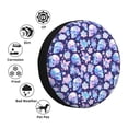 thumbnail image 4 of KLL flower Skull starry sky Pattern 14-17 inch Spare Tire Cover Universal Wheel Protector for Truck SUV Trailer Camping Rv Tire Covers-17 inch, 4 of 6