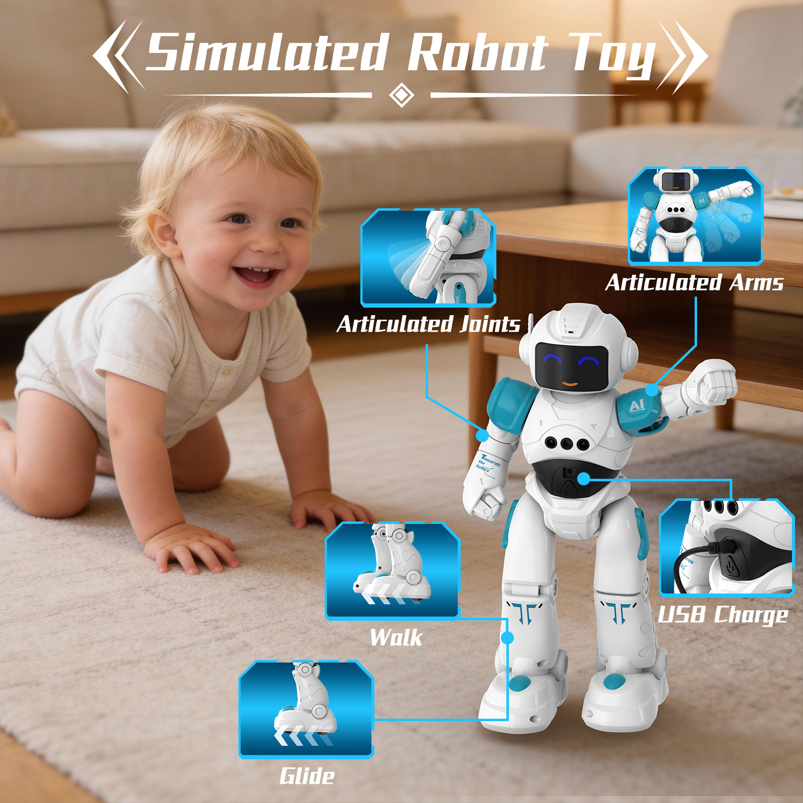 Ficcug Smart Programmable Interactive Robot Toy photo 4
