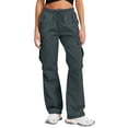 thumbnail image 2 of THDHVS Sweatpants Women,Joggers for Women,Women Solid Color Drawstring Waist Jogging Pants with Pockets for Casual Sports and Comfortable Wear Navy XL, 2 of 6