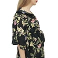 thumbnail image 2 of Bimba Moms Black Printed Maternity Kaftan With Drawstring Waist Maxi Dress-24, 2 of 7