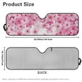 thumbnail image 7 of Uorisanigo Windshield Sun Shade Compatible with Jeep Wrangler TJ JK JL & Gladiator JT Car Sunshade Pink Cherry Blossom Windshied Sunshade Sun Visor Protective Keep Your Vehicle Cool, 7 of 7