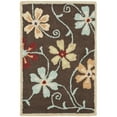 thumbnail image 2 of SAFAVIEH Blossom Linnaea Floral Wool Area Rug, Brown/Multi, 4' x 6', 2 of 10