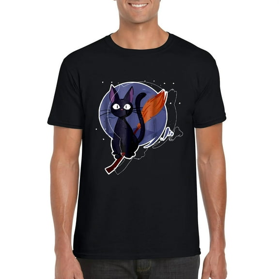 Jiji Cat Kikis Delivery Service Cute Anime Ghibli Fan Unisex T-Shirt