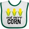 thumbnail image 3 of Inktastic Eat More Corn Boys or Girls Baby Bib, 3 of 4