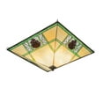 thumbnail image 5 of Meyda Tiffany 226770 Pinecone Ridge 4 Light 37" Wide Semi-Flush Ceiling Fixture - Bronze, 5 of 7
