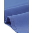 thumbnail image 5 of Agnes Orinda Women's Plus Size Blouse Work Office Pleated Solid Short Sleeve Mock Neck Puff Sleeve Tops 2X Blue, 5 of 6