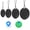 BLACK, variant on Black Bluetooth GPS Tracker, 4 Pack iosOnly Item Finder for Keys Wallet Luggage, Smart Tracker Works with Find My Device