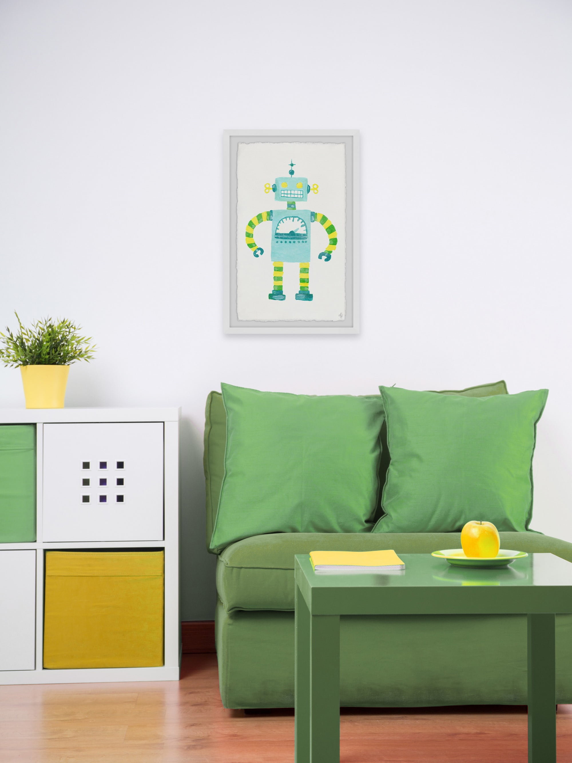 Marmont Hill Eccentric Robot Framed Wall Art