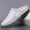 Classic White, variant on [High-Quality Men's Shoes] 2026 New Style Men's Classic Slip-On Lightweight Mules, Slip-On Loafers for Middle-Aged and Elderly, Half-Support Loafers with Anti-Slip Soles, Available in 4 Colors
