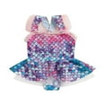 thumbnail image 1 of Girl Swimwear Sleeveless Backless Mermaid Scales Bodysuits, 1 of 6