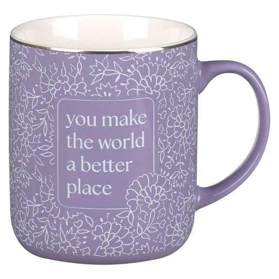 Mug Purple You Make the World a Better Place, (Hardcover)
