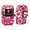 Red, variant on Sourdough Tropicale Micro Oven Mitts – Heat Resistant Mini Kitchen Mitts for Baking, Sourdough & Cooking – Hawaiian Print Red (2 Pack)